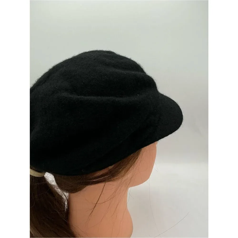 Scala Pronto Black Wool cap